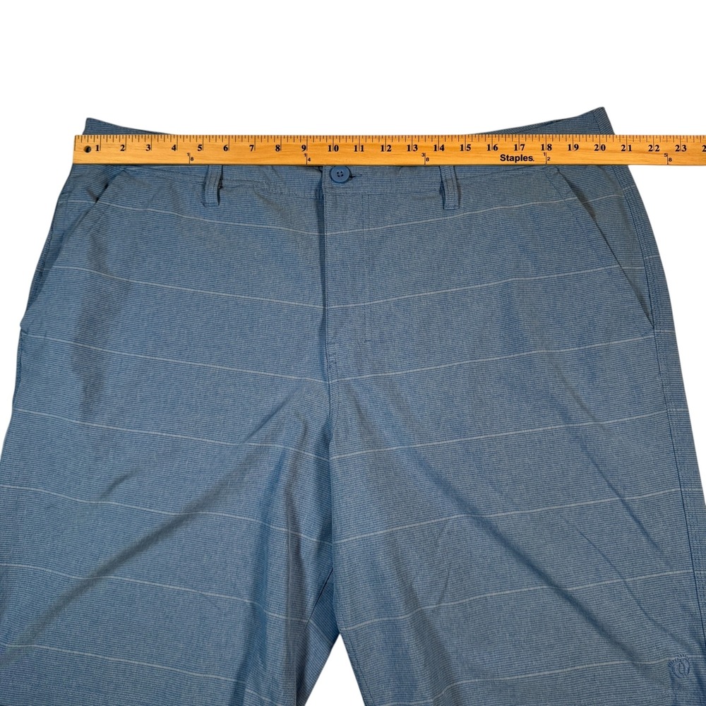 Hang Ten Men's 40 Blue Hybrid Board Shorts Quick‎ Dry Coastal Minimalist - Picture 7 of 9